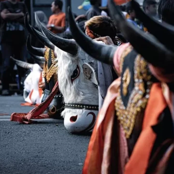 Bantengan Malangan. Photo: Jawa Pos/Yudistira Satya Wira Wicaksana