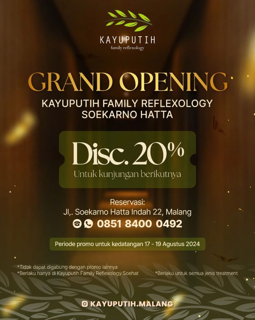 Grand Opening Kayuputih Soehat 17 - 19 Agustus 2024. Photo: IG @kayuputih.malang
